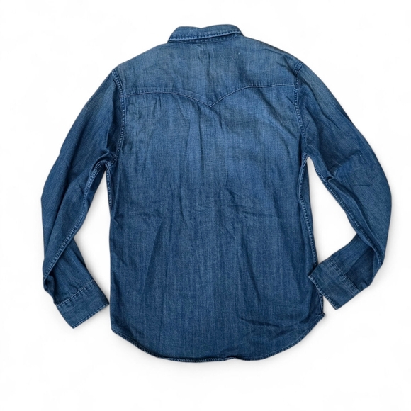 Levi’s Denim Western Shirt Men’s large - Picture 2 of 10